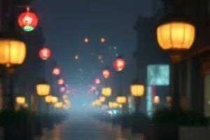 心理悬疑片双生镜面的横版封面海报